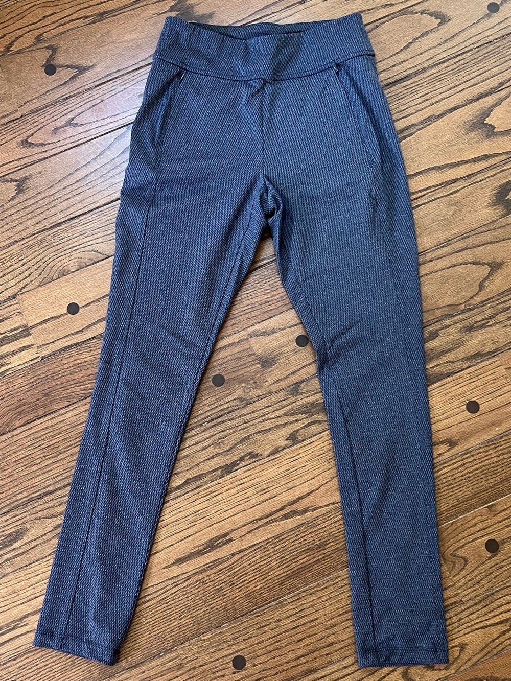 Talbots Navy Blue Heathered Knit Leggings